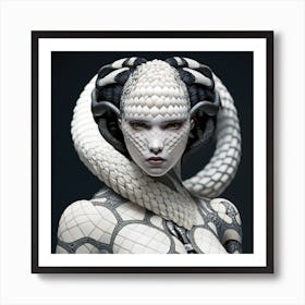 Symbiosis - Symbiosis - Symbiosis - Sy- Snake Girl Transformation Art Print