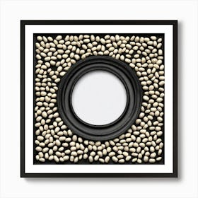 Black And White Bean Frame Art Print