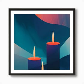 Three Candles Art Print