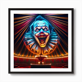 Clown Face Art Print