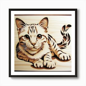 Cat Painting 1 Art Print