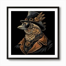 Steampunk Bird 10 Art Print