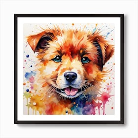 Pup (Water) Art Print