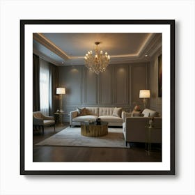 Modern Living Room 8 Art Print