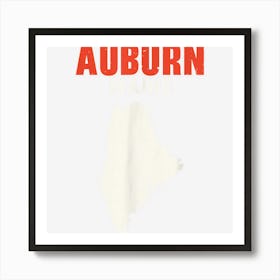 Auburn Maine Usa State America Travel Mainer Art Print