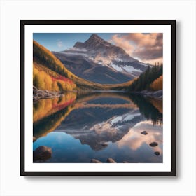 Reflection In A Lake Art Print