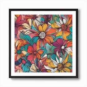 Floral Pattern Art Print