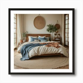 Bedroom With A Rug Poster