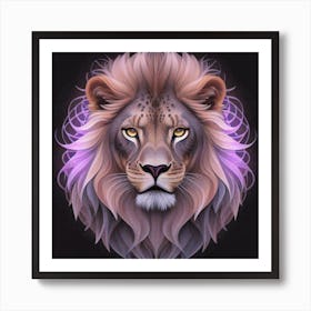 Lion Head 2 Art Print