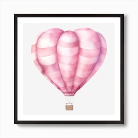 Heart Hot Air Balloon Art Print