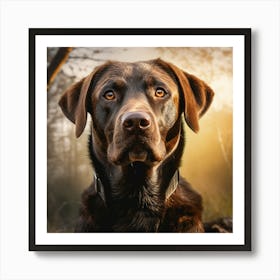 Chocolate Labrador Retriever 2 Art Print