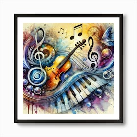 Music Notes Art Print