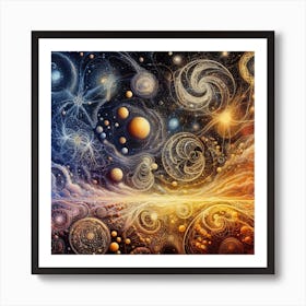 Universe In Space Art Print