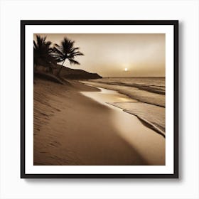 Photograph - Sunset At The Beach 1 Art Print