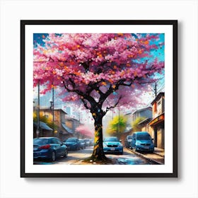 Cherry Blossom Tree 23 Art Print