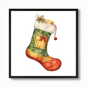 Christmas Stocking Art Print