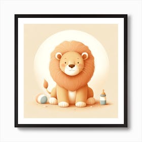 Cute Lion 1 Art Print