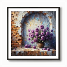 Roses In A Vase 1 Art Print