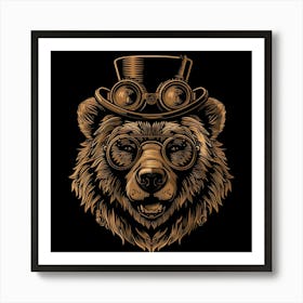 Steampunk Bear 31 Affiche