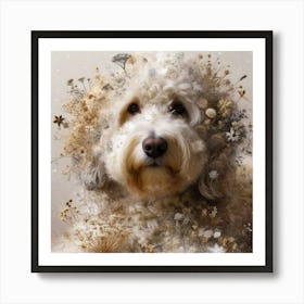 Snow Dog Art Print