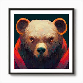 Angry Bear Art Print