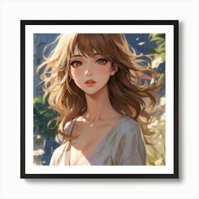 Anime Girl Art Print