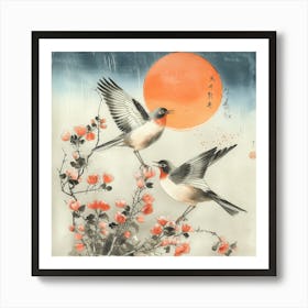 Birds. The Poem Of The Fluttering Seasons [鳥たち: 羽ばたく季節の詩] (XII) Art Print