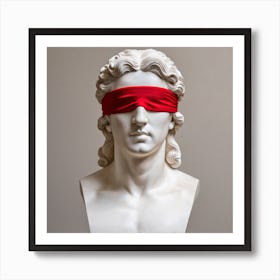 Blindfolded Bust Art Print