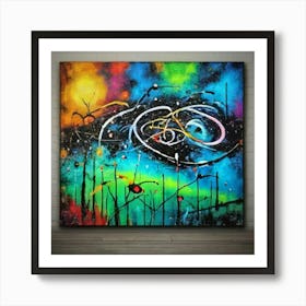 Abstract Painting Art Decoration Acrylic (2) Art Print