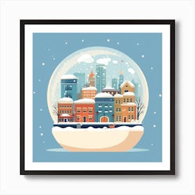 Boston Usa 1 Snowglobe Art Print