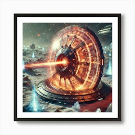 A Futuristic Sci Fi Close Up Focusing On The Therm Art Print