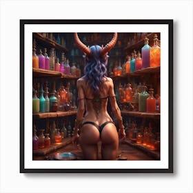 Horned Witch Art Print