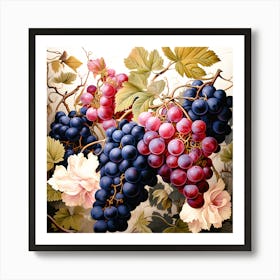 Grapes in Twilight Art Print