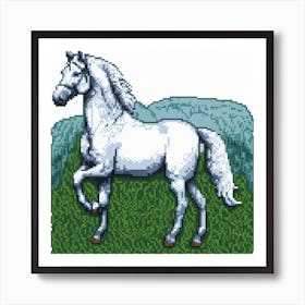 White Horse Art Print