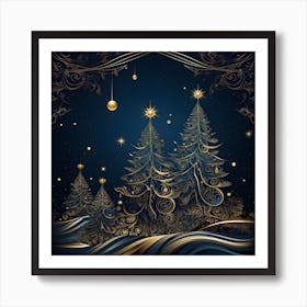 Elegant Christmas Design Series021 Art Print