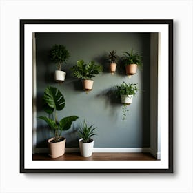 Plants On The Wall Art Print