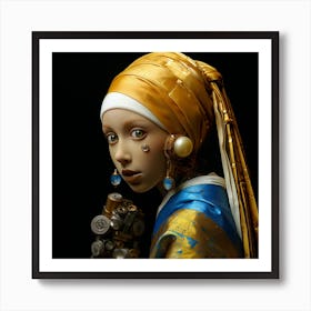 Girl With Pearl Earring Art Print