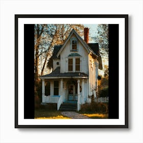 Old House At Sunset Art Print