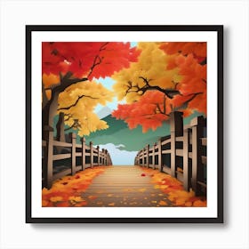 AUTUMN LEAF ART Art Print