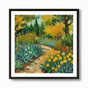 In The Garden van Gogh wall art Art Print Art Print