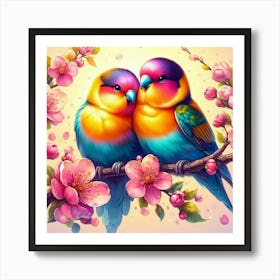 Two Birds In Love 2 Art Print