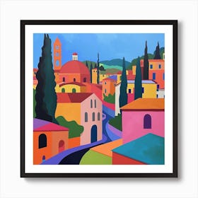 Abstract Travel Collection Florence Italy 7 Art Print