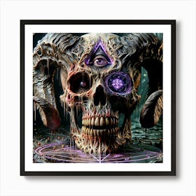 Demon Skull 2 Art Print