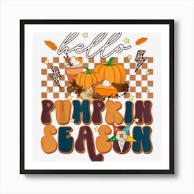 Oes Hello Fall Pumpkin Season Of The Eastern Star Halloween Art Print