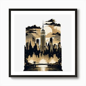 New York City Skyline 2 Art Print