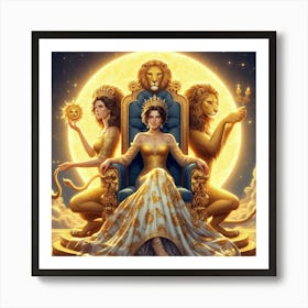 Queen Of The Lions Art Print