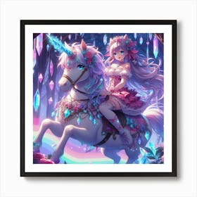 Unicorn Girl Art Print