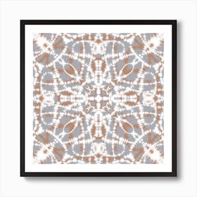 Gray Tie Dye Art Print