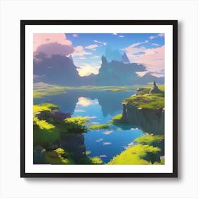 Landscape Painting 1 Art Print