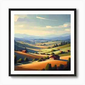 Landscape Painting 134 Art Print